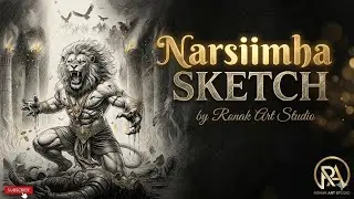 Narsimha sketch by art by Ronak #drawing #narsimha #sketch #viralvideo 