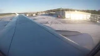 EU's NORTHERNMOST AIRPORT | IVALO, FINLAND ARRIVAL | FINNAIR A319 EXIT ROW