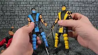 Mcfarlane Toys Mortal Kombat Klassics Scorpion, Sub Zero, Liu Kang, Kitana - Recensione non impor...