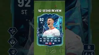 92 Sesko Review in EA FC 25, 6'5'' with Aerial+ and 99 jumping 🥶 #shorts #short #fc25 #eafc25 #tots