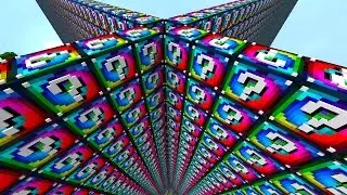 Minecraft 1v1v1v1 SPIRAL LUCKY BLOCK WALLS! #1 | (Minecraft Modded Minigame)