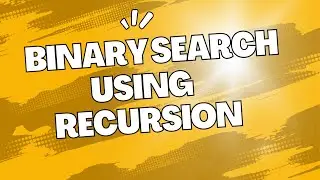 Binary Search using Recursion ||  SB Codes #java #programming #recursion #binarysearch
