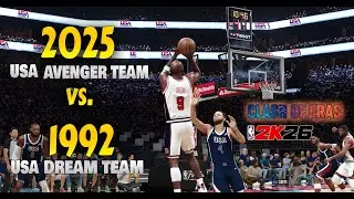 1992 Dream Team vs. 2025 USA Team (Avengers) - No eras No excuses - One court One game, Who wins?