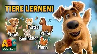 🎵 Haustiere lernen mit Lied & Spa&szlig; 🐶🐱🐰 | Tiere, Artikel & W&ouml;rter f&uuml;r Kinder