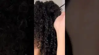 Finger coiling on 3c/4a/b hair #naturalhair #definecurls #curlyhair #curlyhairstyles #fingercoils
