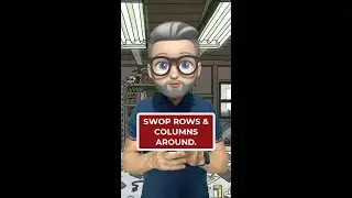 TikTok : Swop rows and columns in Microsoft Excel
