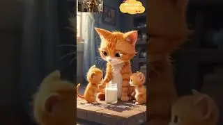 Cat Works, She Cares, She Loves 💛 | AI Cat Story 2025 emotional #aiart #cutecats #mamacat #cat