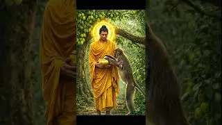 A Small Gift, A Great Merit: Buddha Blesses the Monkey 🥭🙏