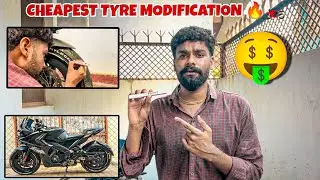Cheapest Tyre modification in pulsar rs200 🤑#rs200modified#motovolgger #bikeriding#chitrakootrider 