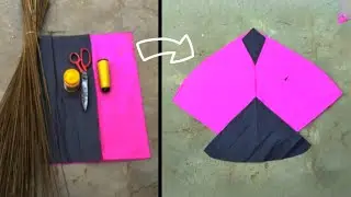 (1Tawa)How To Make A Kite With Plastic Bag & Broom Sticks|Kite banane ka Asan tarika patang & paper