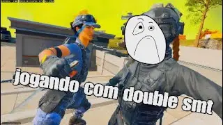 Jogando warzone com double smt