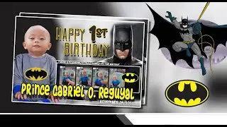 BATMAN Invitation Template : Free PSD File Download
