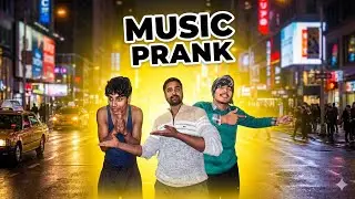 Music prank with friends 