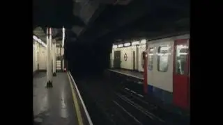 London Underground, C69 Stock, Arriving into Temple (9th December 2011)