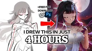 Revealing The Secret Key to Drawing FAST! l Commentary Columbina Speedpaint