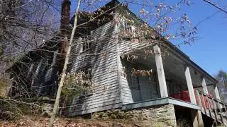 1840's Manor and Chapel near White Haven, Pa, in Hickory Run State Park