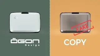 ÖGON Design - The original aluminium wallet vs a copy