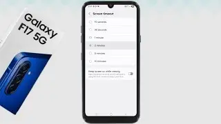 Samsung F17 5G - How To Increase Display Screen Off Time / How To Change Display Screen Time Off