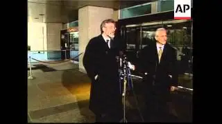 Irish FM Dermot Ahern, and Gerry Adams, in US