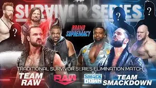 Team RAW Vs Team SMACKDOWN Men's Survivor Series Match Card | Survivor Series 2020 Highlights