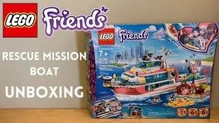 LEGO Friends Rescue Mission Boat Unboxing 41381