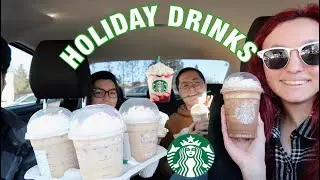 TRYING STARBUCKS HOLIDAY DRINKS!