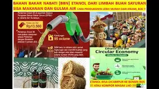 Bahan Bakar Nabati BBN Etanol dari Limbah Makanan Food Waste, Buah Sayur Usaha Koperasi Merah Putih