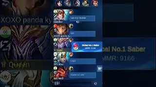 What Will Happen When Top 1 Global Saber Play Solo Rank!!🤯(With Roam!?)🔥 Part - 2 #shorts #ytshorts