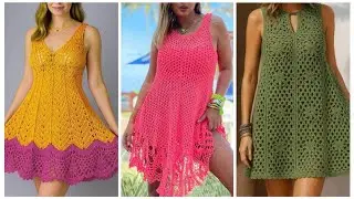Último diseño de vestidos de crochet para madre de la novia 