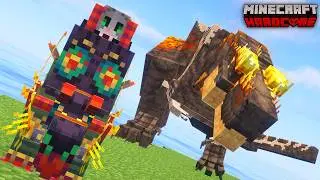 SOBREVIV&Iacute; a una ISLA LLENA de DINOSAURIOS en MINECRAFT HARDCORE | PARTE 3