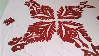 Pech wala chadar hand embroidered bedsheets design