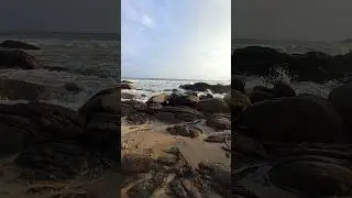 My daily dose of #dopamine #srilanka #beach #rocks #eveningstroll #sunset #solo