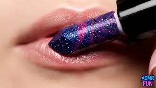 ASMR Melting Lipstick 💄 | Glass, Sand & Surreal Textures 