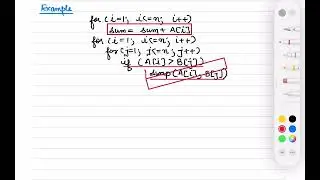 Calculation of Time Complexity || Example-3 || How to find Time Complexity of an Algorithm