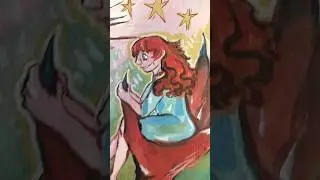 My guardian angel is a bit unique 🐟🌙❤️ #art #drawing #painting #guardianangel