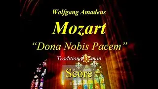 Mozart - Dona Nobis Pacem - Traditional Canon - Score