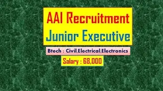 AAI junior executive recruitment 2020 | Latest jobs 2020 | Wifi se Study Karo