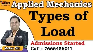 Types of Load | Applied Mechanics | Engineering | GATE | #freeengineeringcourses #gateexam #free