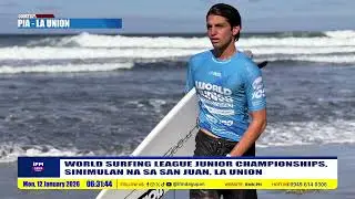 WORLD SURFING LEAGUE JUNIOR CHAMPIONSHIPS, SINIMULAN NA SA SAN JUAN, LA UNION