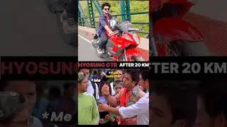 Hyosung GTR 🏍️ mileage #funny #youtubeshorts #trending #viral