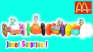 FlipCar Tiny Toon Set 4 jouets Happy Meal McDonalds US 1991 - Jouet Surprise