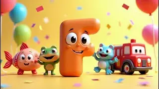 Letter F Song for Kids | Fun Alphabet Adventure  Fish, Frog & Firetruck | Nursery Rhyme & Kids Song