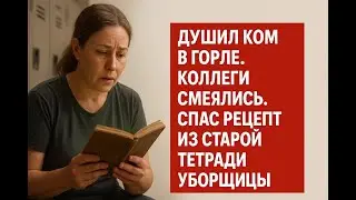 Она задыхалась от обид и мокроты, но древний рецепт тихой уборщицы вернул ей голос и силу