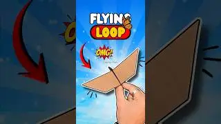 Amazing Flying Loop Paper Toy 😍🦋💯 #shorts #papercraft #craft #diy #origami #papertoy #paperplane