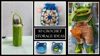 10 Adorable and Functional Crochet Storage Ideas with Free Step by Step Tutorial
