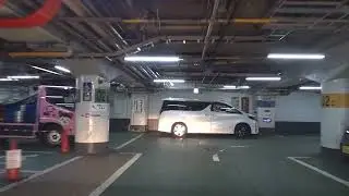 【入退場】昭和レトロな名古屋駅前桜通地下「ユニモール（UNIMALL）駐車場」 東入口から入場し、駐車後、東出口から退場 2023.12.26