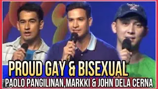 Proud Gay & Bisexual! Paolo Pangilinan,Markki Stroem & Mr Gay world John Dela Cerna at Pride Night