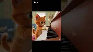 Piyano &Ccedil;alan Kedi #MusicalKitty#Purrformer#KittenConcert#FelineMozart#PixVerseArt#VirtualPetShow