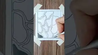 Doodle pattern that anyone can draw easily (pt.3) #short #painting #doodle