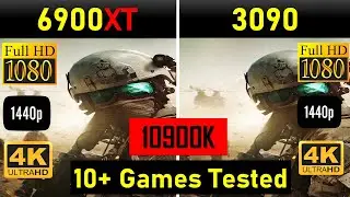 intel i9-10900K Testing Games RX 6900XT VS RTX 3090 | 1080p 1440p 4K    9 5